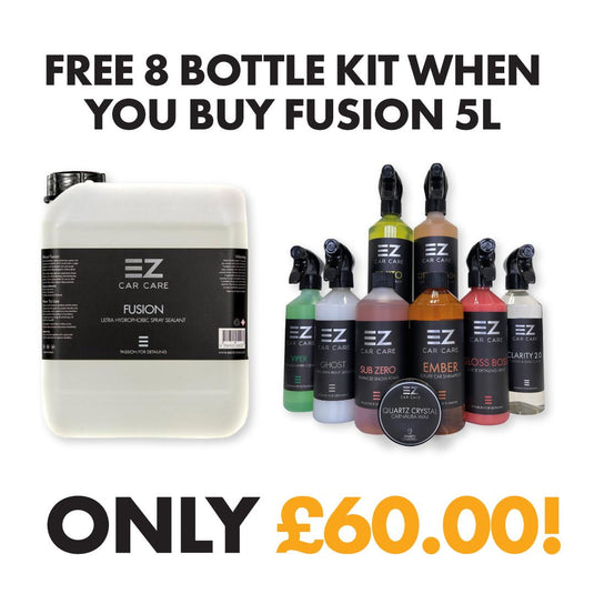 Fusion 5 Litres - Ultra Hydrophobic Spray Sealant PLUS FREE BIG DADDY KIT Worth £138.99